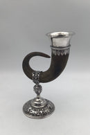 Tysk Sølvmonteret Drikkehorn (Gemse)