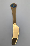 Georg Jensen Årskniv 1983 Forgyldt Sterling Sølv med emalje