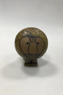 Gustavsberg Stentøjsfigur Løve. Designet af Lisa Larsson