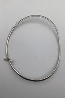 Georg Jensen Sterling Sølv Halsring No. 296 m Perler Torun