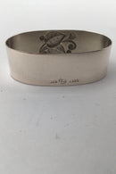 Dänischer Silber Serviettenring (Blattmotiv)