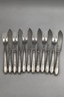 Dansk Empire Sølv Fiskebestiksæt (12)