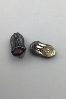 Georg Jensen Sterling Silber Jahresohrclip 2007 (Karneol)