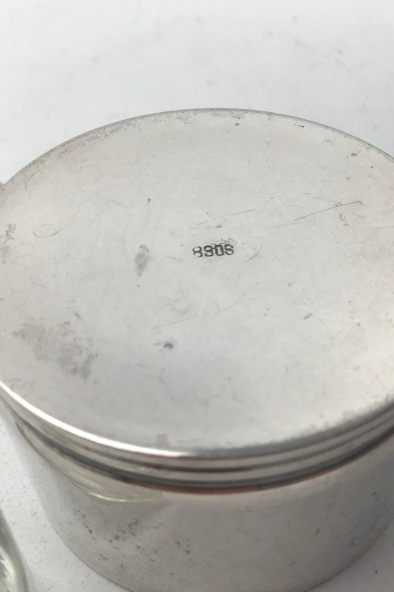 Sølv Salt kar med låg