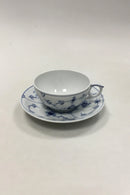 Royal Copenhagen Muschelmalet Riflet Teetasse Nr. 080/082