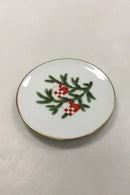 Bing og Grøndahl Juleminiatureplatte med grangren og julehjerter No. 2813/5709