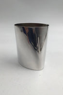 Georg Jensen Sterling Sølv Ellipseformet Vase / Bæger Verner Panton