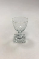 Holmegaard / Kastrup Gorm den Gamle Hvidvinsglas med Wien Antik slibning