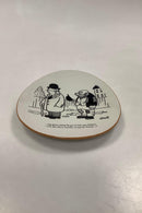 Knabstrup Platte med Storm P. Motiv og Vers