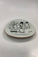 Knabstrup Platte med Storm P. Motiv og Vers