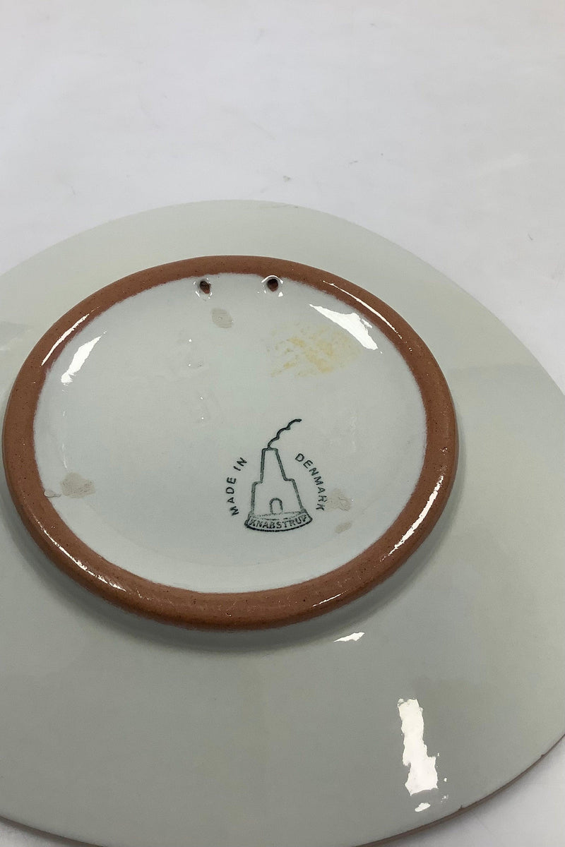 Knabstrup Platte med Storm P. Motiv og Vers