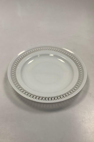 Bing og Grøndahl Haga Hvid Gennembrudt Kant Spisetallerken No 325