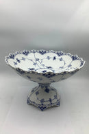 Royal Copenhagen Blue Fluted Blue Fluted Full Lace Cake Dish auf Fuß No 1022 1. Sortiment
