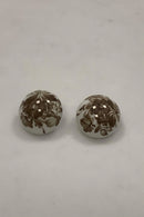 Royal Copenhagen Earrings in Brown Flower