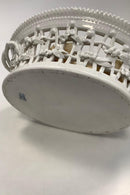 Royal Copenhagen Hvid Flora Danica Perlestel Oval Frugtkurv No 3536