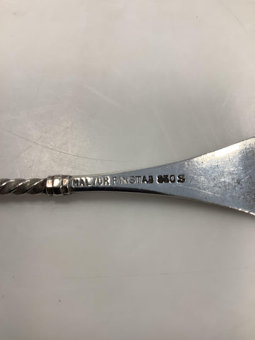 Halvor Finstad 1823-1913 Silberner Servierlöffel, Norwegen