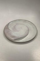 Bing og Grøndahl Stentøjsfad Unika af Jacqueline Poncelet (f. 1947 Liege i Belgien) fra 1985