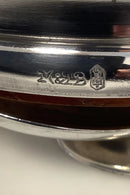 Sølvplet / Træ Flaske Bakke