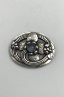 Georg Jensen Sterling Sølv Broche No. 138 (Månesten)