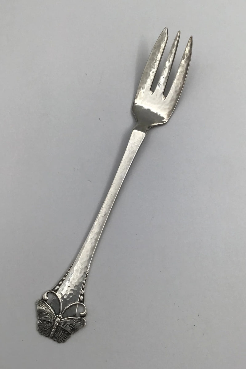 Sommerfugl Sølv Kagegaffel