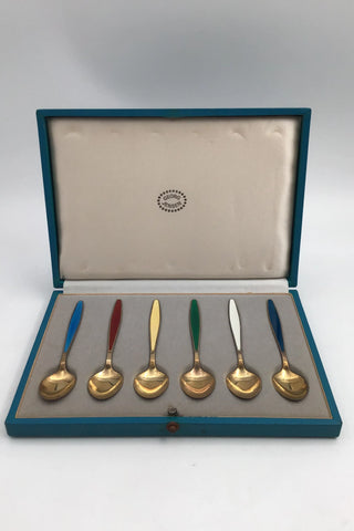 Georg Jensen Sterling Silver Ornamental Mocha Bag Set (6)