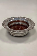Danish Silverplate / Wooden Bottle Tray