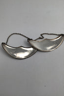 Danish Silver Bottle Signs (2) Wormwood / Yarrow