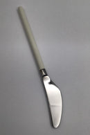 Hans Hansen Amalie Spisekniv i Sølvplet med Hvid Emalje Håndtag