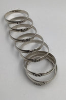 Jakob Skaarup Silver Napkin Rings Set (8)