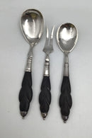 Danish Silver / Wood Serving Set (2+1) (1923)