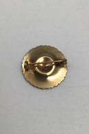 Georg Jensen Sterling Sølv Forgyldt Marguerit Broche