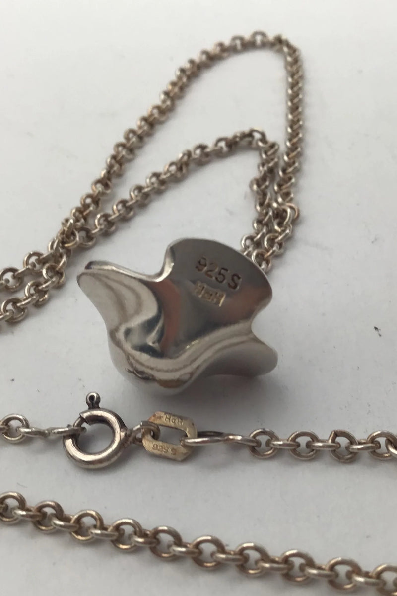 Hans Hansen Sterling Sølv Vedhæng Fugl / Fredsdue