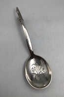 O. V. Mogensen Sterling Silver Ornamental Berry Spoon No. 35
