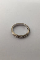 Flemming Lund 14K Hvidguld Alliancering (10 Brillanter x 0.02)