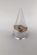 Bernhard Hertz 14K Gold Ring Trio (Zirconia)