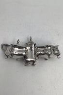 E. S. Barnsley, Birmingham, England Sterling Silver Condiment Set (1916)