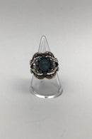 Georg Jensen Sterling Sølv Ring No. 10 Moonlight Blossom Månesten