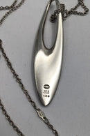 Georg Jensen Sterling Sølv Halskæde med Vedhæng No. 500 Zephyr