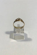 Danish 14K Gold Ring with Diamond