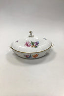 Royal Copenhagen Saxon Flower Light Oval low bowl No 1702