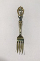 A. Michelsen 1911 Julegaffel Delvist Forgyldt Sterling Sølv