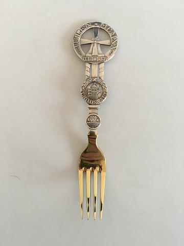 A. Michelsen 1920 Julegaffel Forgyldt Sterling Sølv