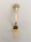 A. Michelsen Christmas Fork 1936Gilded Sterling Silver with Enamel