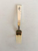 A. Michelsen 1940 Julegaffel Forgyldt Sterling Sølv.