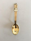 A. Michelsen Christmas Spoon 1943 Gilded Sterling Silver with Enamel