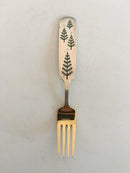 A. Michelsen 1950 Julegaffel Forgyldt Sterling Sølv med Emalje