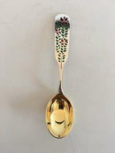 A. Michelsen 1955 Juleske Forgyldt Sterling Sølv med Emalje