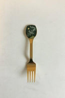 A. Michelsen 1983 Julegaffel Forgyldt Sterling Sølv med emalje