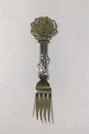 A. Michelsen Christmas Fork 1914. Gilded Sterling Silver
