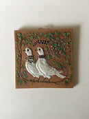 Aluminia Jeanne Grut Art Relief with doves（アルミニア ジャンヌ・グルット アートレリーフ ハトメ